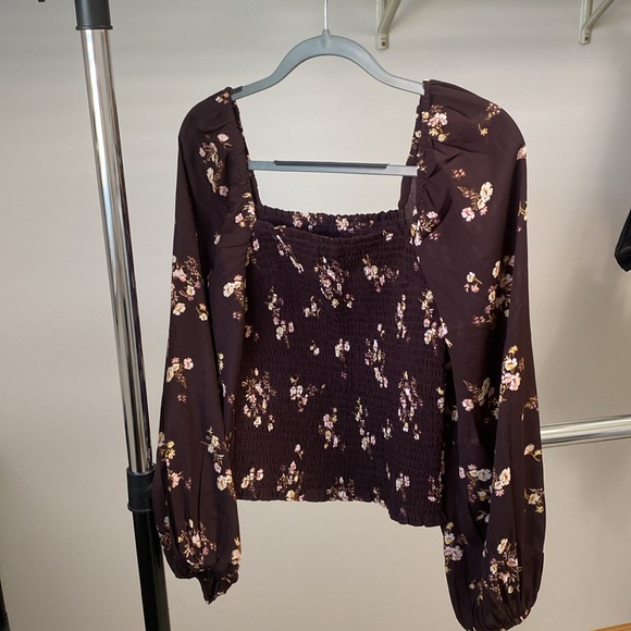 Abercrombie and Fitch fall floral blouse size small - Picture 4 of 4